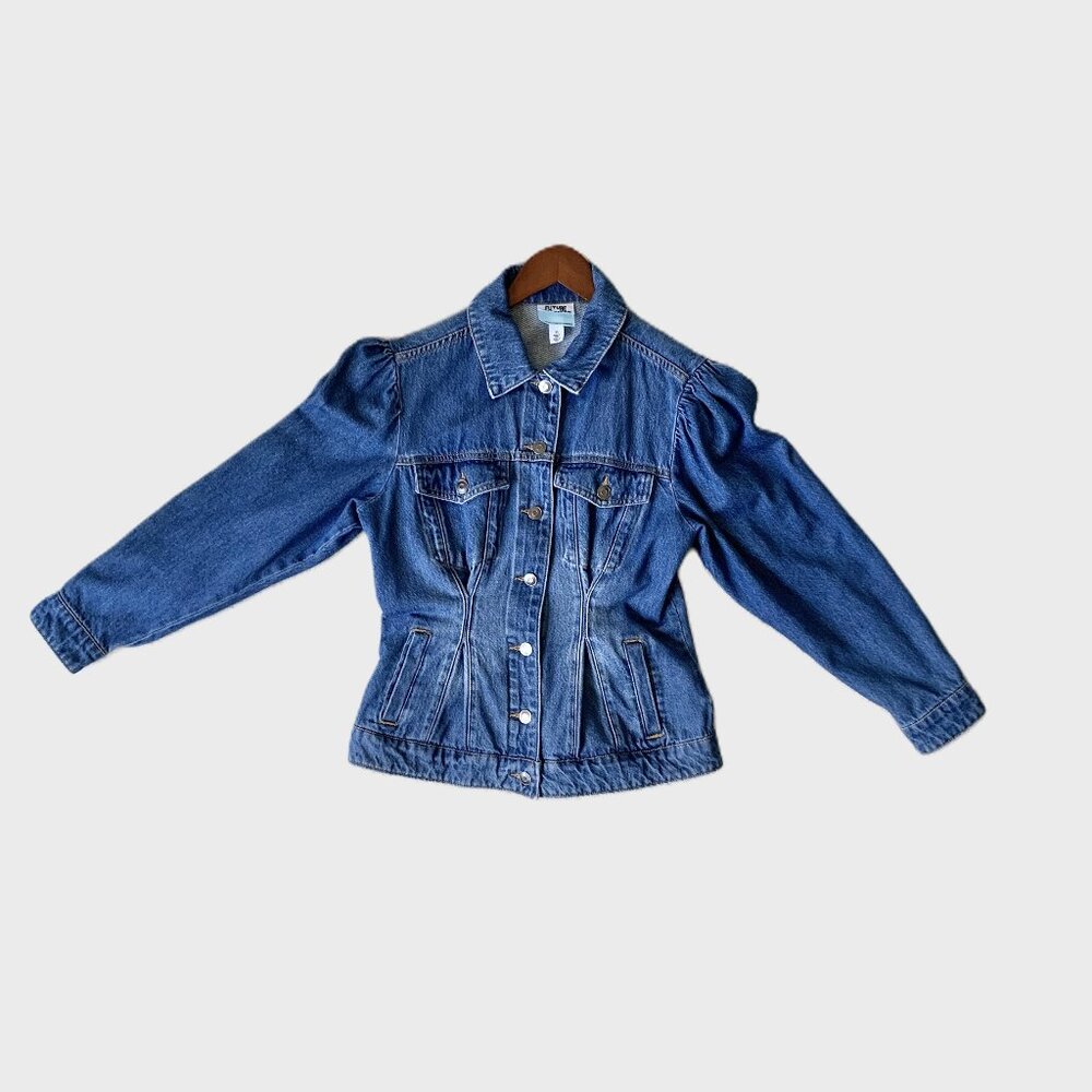 EUC Future Collective Gabriella Karefa-Johnson Denim Jacket, Blue, Size XS